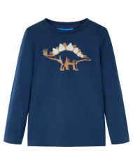 T-shirt enfants à manches longues bleu marine 92 | Mobilier & Déco