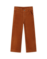 Pantalons pour enfants velours côtelé cognac 128 | Mobilier & Déco