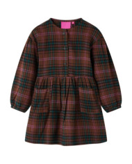 Robe pour enfants à manches longues cognac 104 | Mobilier & Déco