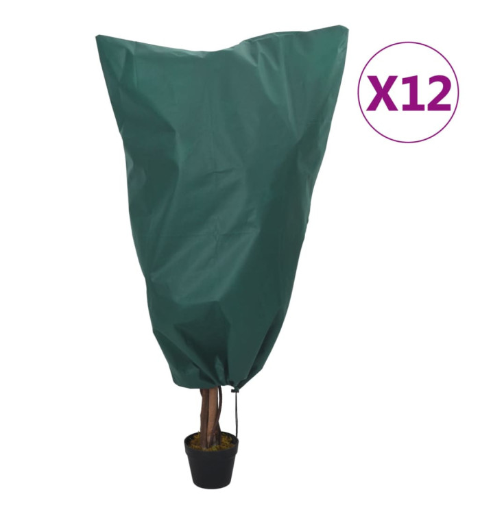 Housses de protection pour plantes avec cordon de serrage 12pcs | Mobilier & Déco