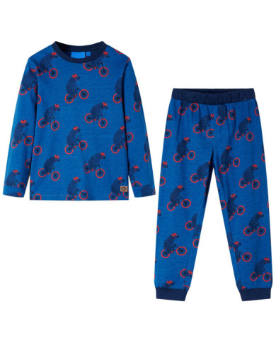 Pyjamas enfants manches longues pétrole 92 | Mobilier & Déco
