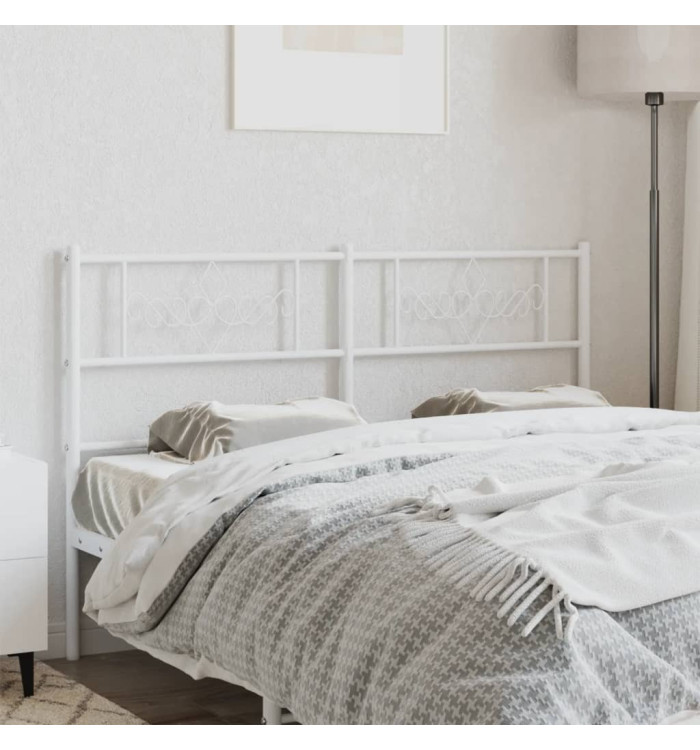 Tête de lit métal blanc 140 cm | Mobilier & Déco