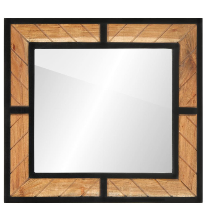 Miroir de salle de bain 60x1x55 cm bois massif d'acacia | Mobilier & Déco