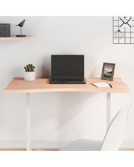 Dessus de bureau 100x(45-50)x2,5 cm bois massif de hêtre | Mobilier & Déco