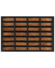 Paillasson rectangulaire 40x60 cm caoutchouc et fibre de coco | Mobilier & Déco