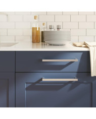 Poignées d'armoire 5 pcs argenté 224 mm acier inoxydable | Mobilier & Déco