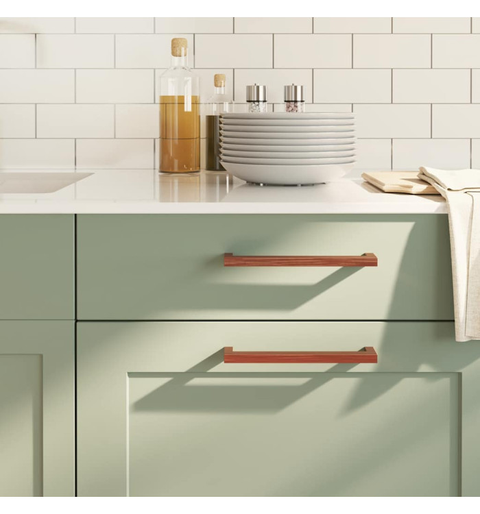 Poignées d'armoire 5 pcs bronze 192 mm acier inoxydable | Mobilier & Déco