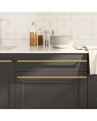 Poignées d'armoire 20 pcs doré 480 mm acier inoxydable | Mobilier & Déco