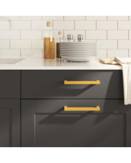Poignées d'armoire 10 pcs doré 160 mm acier inoxydable | Mobilier & Déco