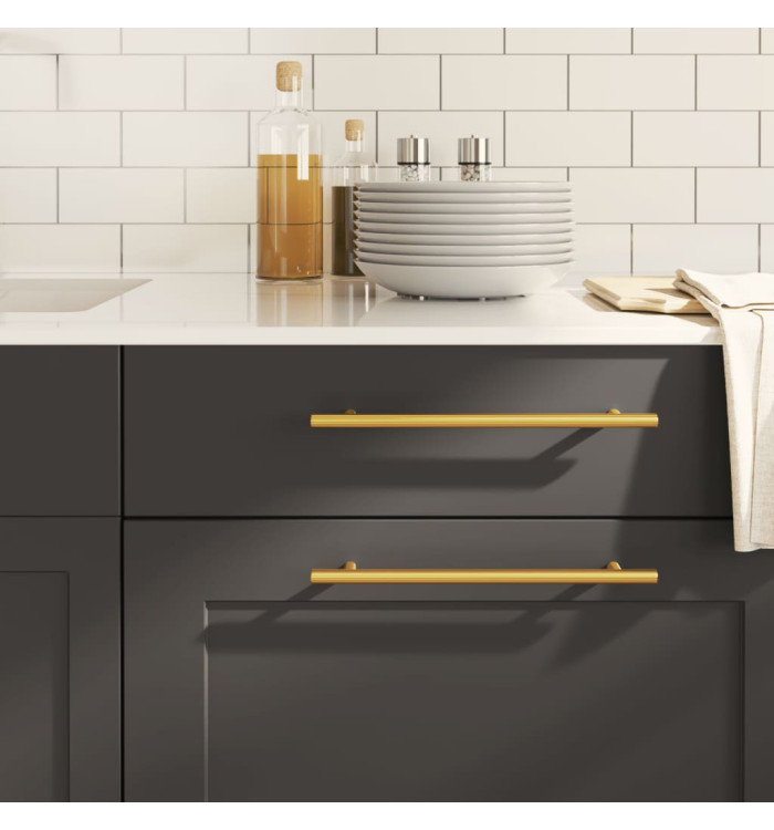 Poignées d'armoire 20 pcs doré 224 mm acier inoxydable | Mobilier & Déco