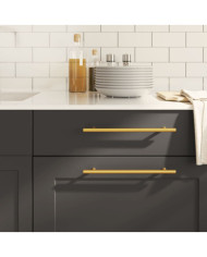 Poignées d'armoire 20 pcs doré 224 mm acier inoxydable | Mobilier & Déco