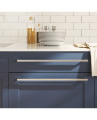 Poignées d'armoire 20 pcs argenté 480 mm acier inoxydable | Mobilier & Déco
