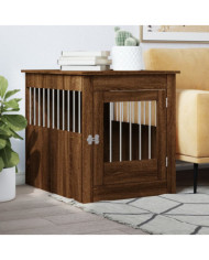 Meuble de cage pour chiens chêne marron 64,5x80x71 cm | Mobilier & Déco