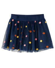 Jupe en tulle à pois pour enfants bleu marine 128 | Mobilier & Déco