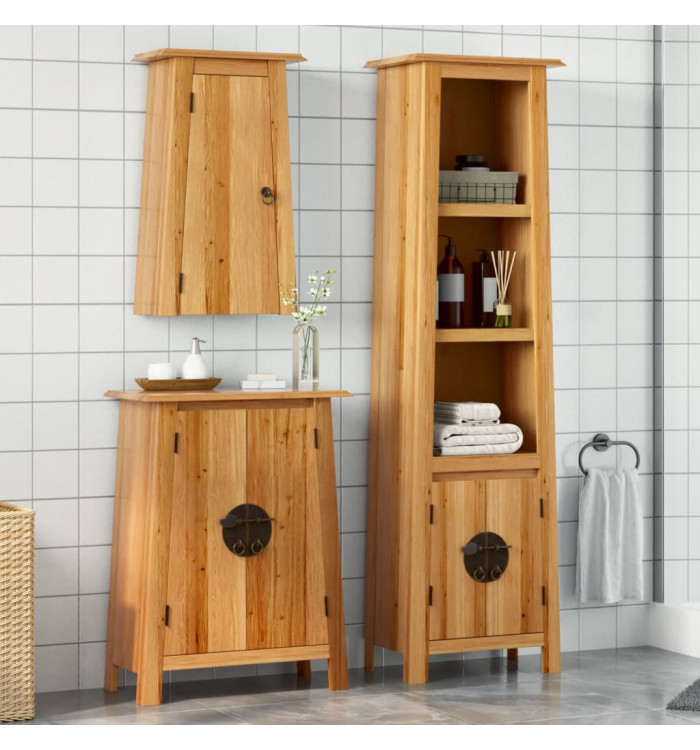 Ensemble de meubles de salle de bain 3 pcs bois de pin massif | Mobilier & Déco