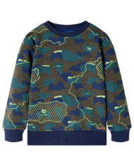 Sweatshirt pour enfants kaki foncé 140 | Mobilier & Déco