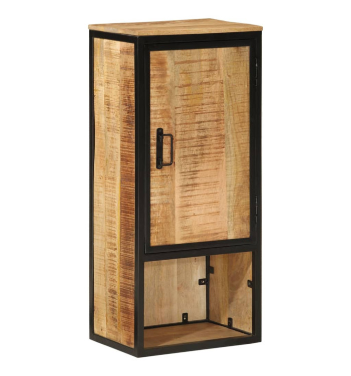 Armoire de salle de bain 40x27x90cm bois massif manguier et fer | Mobilier & Déco