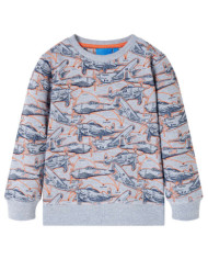 Sweatshirt pour enfants gris mélange 116 | Mobilier & Déco