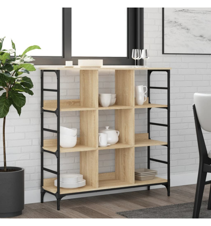 Buffet chêne sonoma 102x32x103,5 cm bois d'ingénierie | Mobilier & Déco