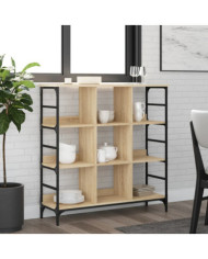 Buffet chêne sonoma 102x32x103,5 cm bois d'ingénierie | Mobilier & Déco