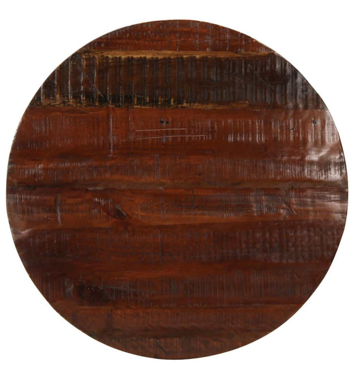 Dessus de table Ø 90x3,8 cm rond bois massif de récupération | Mobilier & Déco