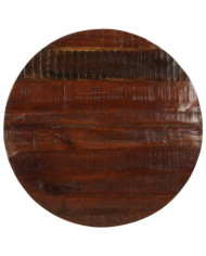 Dessus de table Ø 90x3,8 cm rond bois massif de récupération | Mobilier & Déco