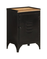 Armoire de salle de bain 40x30x60 cm fer et bois de manguier | Mobilier & Déco