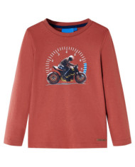 T-shirt enfants à manches longues henné 140 | Mobilier & Déco