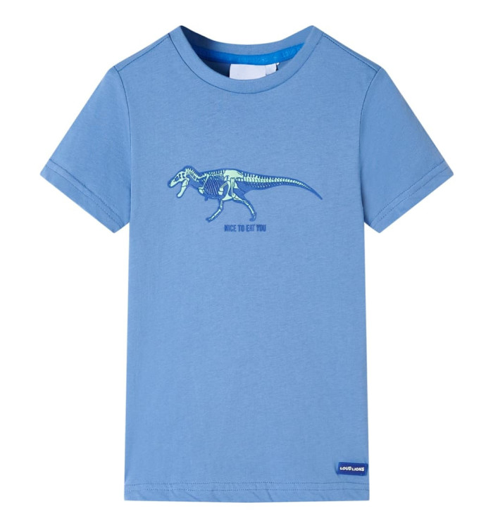 T-shirt pour enfants bleu moyen 116 | Mobilier & Déco