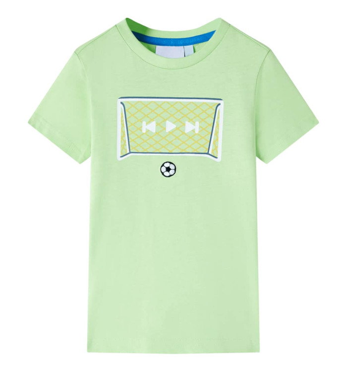 T-shirt pour enfants vert citron 116 | Mobilier & Déco