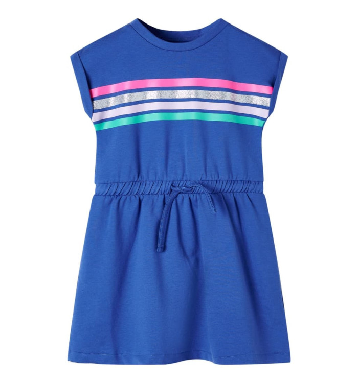 Robe pour enfants avec cordon de serrage bleu cobalt 116 | Mobilier & Déco