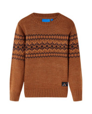 Pull-over tricoté pour enfants cognac 104 | Mobilier & Déco