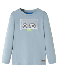 T-shirt enfants à manches longues bleu clair 92 | Mobilier & Déco