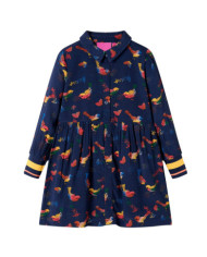 Robe pour enfants à manches longues bleu marine 92 | Mobilier & Déco