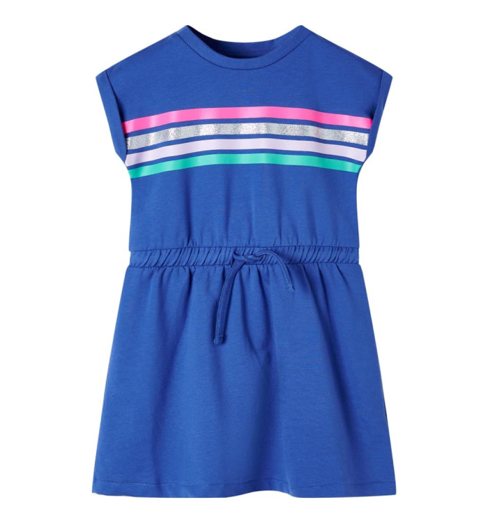 Robe pour enfants avec cordon de serrage bleu cobalt 140 | Mobilier & Déco