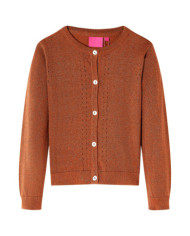 Cardigan pour enfants tricoté cognac 104 | Mobilier & Déco