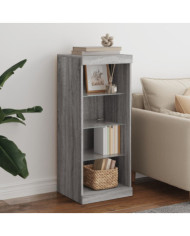 Buffet avec lumières LED sonoma gris 41x37x100 cm | Mobilier & Déco