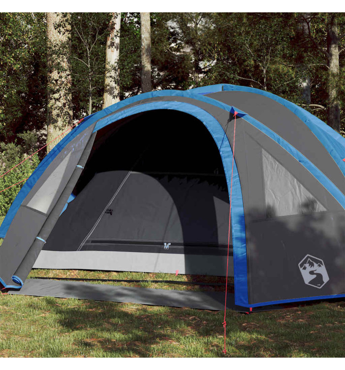 Tente de camping à dôme 4 personnes bleu imperméable | Mobilier & Déco