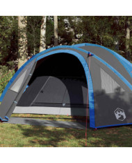 Tente de camping à dôme 4 personnes bleu imperméable | Mobilier & Déco