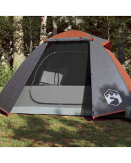 Tente de camping à dôme 2 personnes orange imperméable | Mobilier & Déco