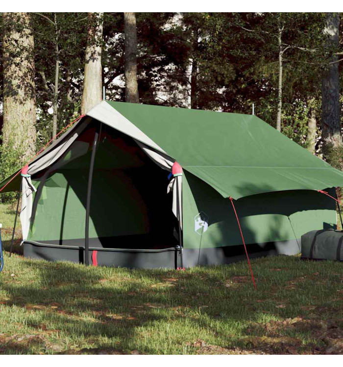 Tente de camping 2 personnes vert imperméable | Mobilier & Déco