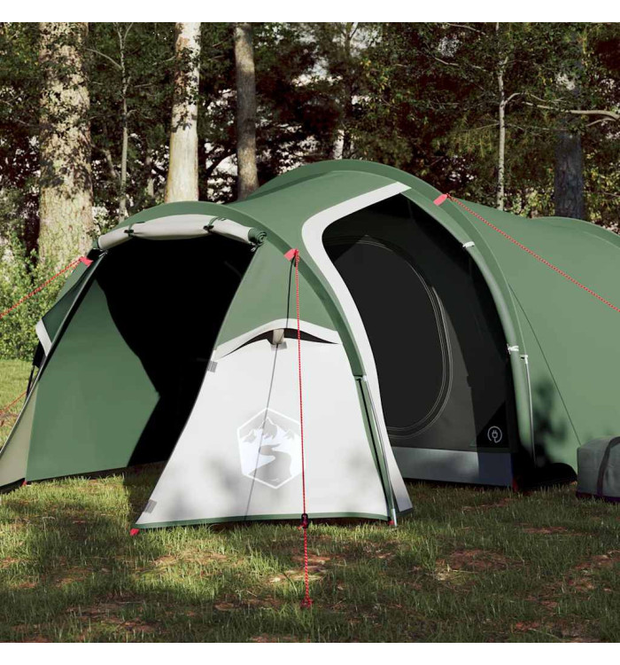 Tente de camping tunnel 3 personnes vert imperméable | Mobilier & Déco