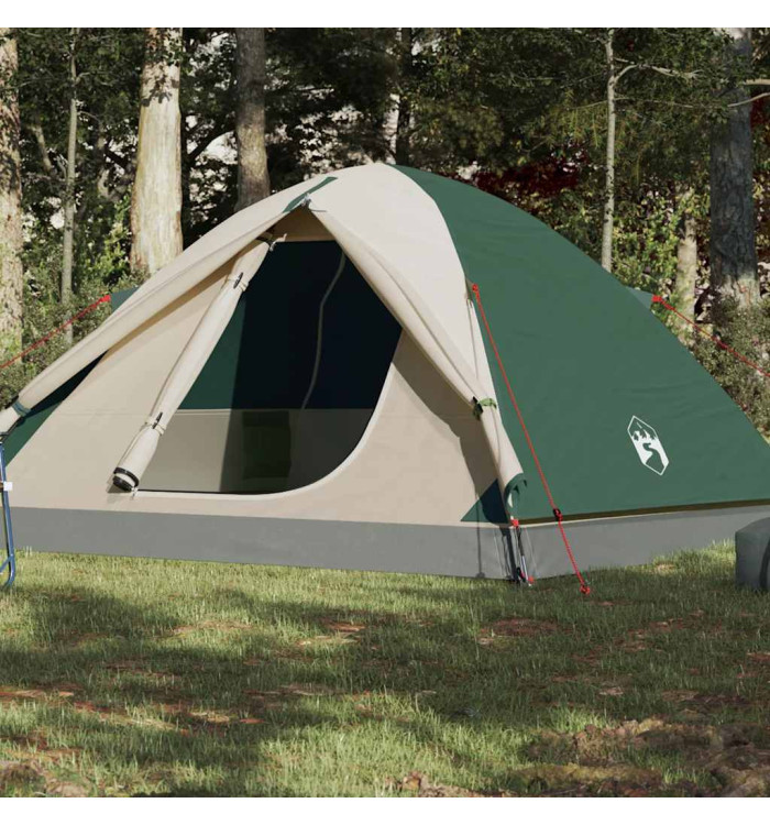 Tente de camping à dôme 3 personne vert imperméable | Mobilier & Déco