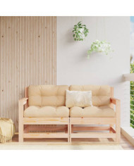 Canapés d'angle de jardin 2 pcs bois de pin massif | Mobilier & Déco