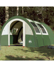 Tente de camping tunnel 4 personnes vert imperméable | Mobilier & Déco