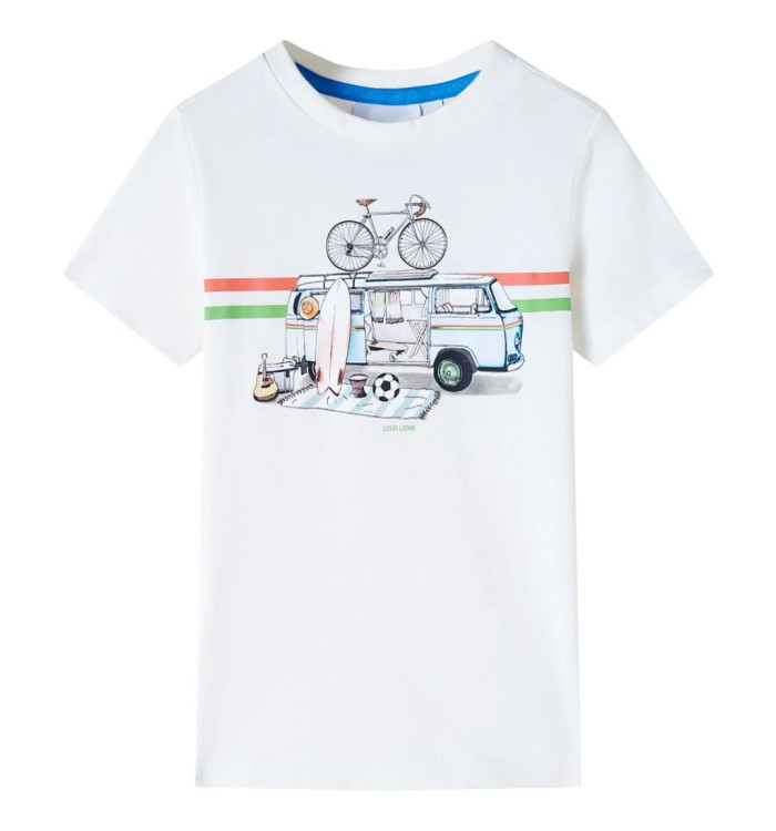T-shirt pour enfants écru 140 | Mobilier & Déco