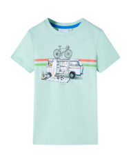 T-shirt pour enfants menthe clair 92 | Mobilier & Déco