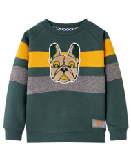 Sweatshirt pour enfants vert foncé 92 | Mobilier & Déco