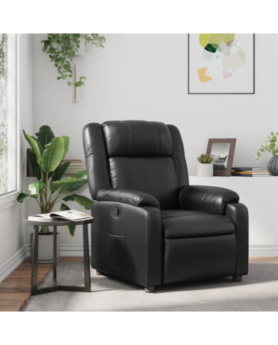 Fauteuil inclinable Noir Similicuir | Mobilier & Déco
