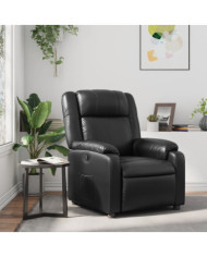 Fauteuil inclinable Noir Similicuir | Mobilier & Déco